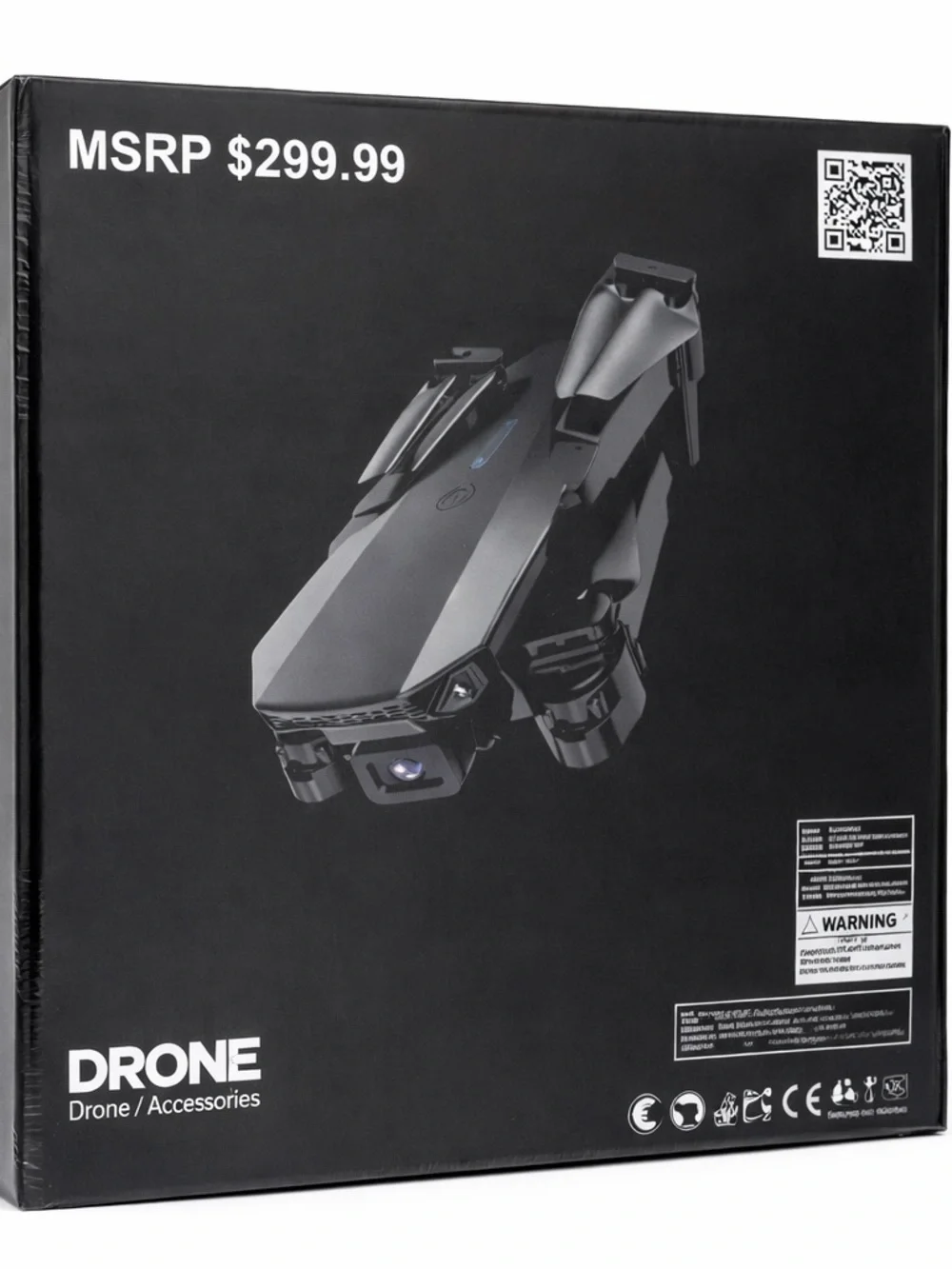 SMS Ready to Fly Drone Black with Obstacle Avoidance Feature, 4K HD
